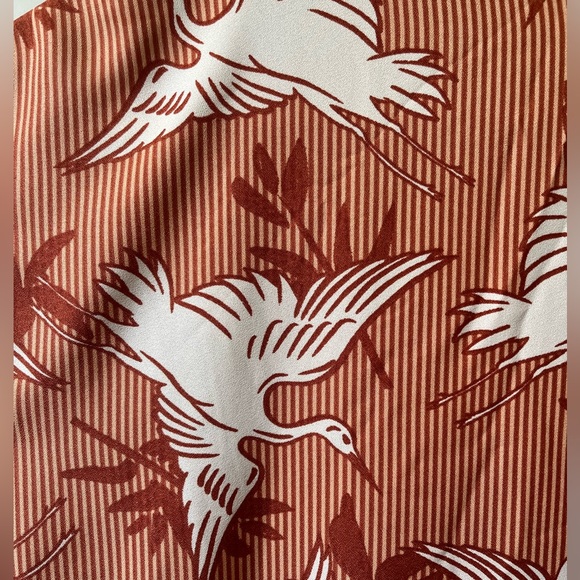 Men’s Cuban collared bird Shirt - Picture 2 of 5